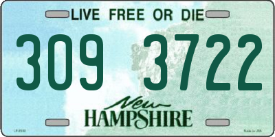 NH license plate 3093722