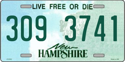 NH license plate 3093741