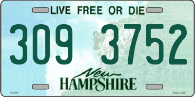 NH license plate 3093752