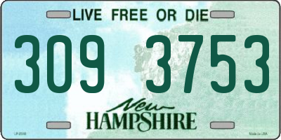 NH license plate 3093753