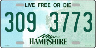 NH license plate 3093773