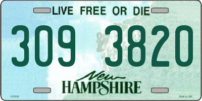 NH license plate 3093820