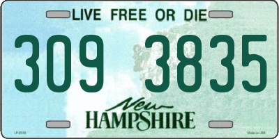 NH license plate 3093835
