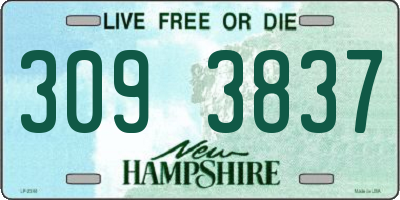 NH license plate 3093837