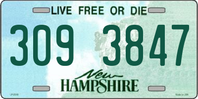 NH license plate 3093847