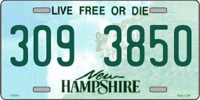 NH license plate 3093850