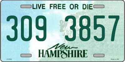 NH license plate 3093857
