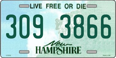 NH license plate 3093866