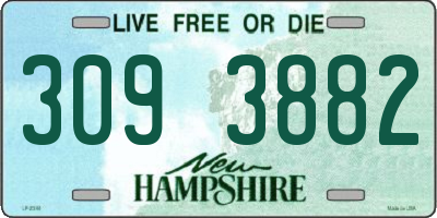 NH license plate 3093882