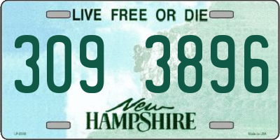 NH license plate 3093896