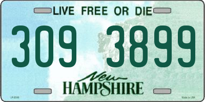 NH license plate 3093899