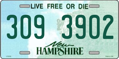 NH license plate 3093902