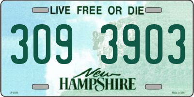 NH license plate 3093903