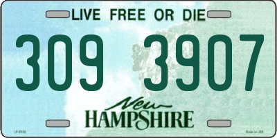 NH license plate 3093907