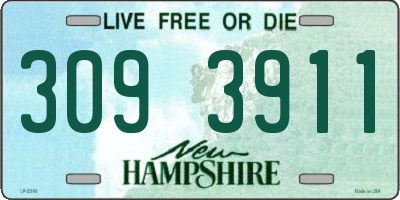 NH license plate 3093911
