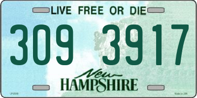 NH license plate 3093917