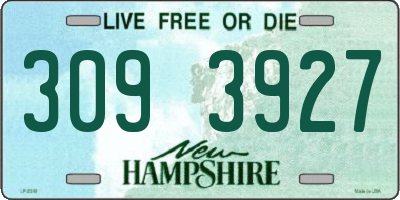 NH license plate 3093927