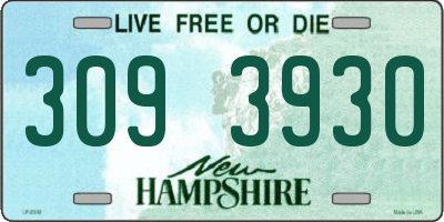NH license plate 3093930