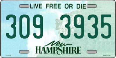 NH license plate 3093935