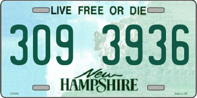NH license plate 3093936
