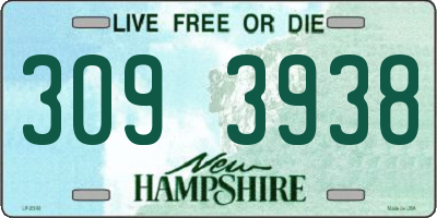 NH license plate 3093938