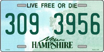 NH license plate 3093956