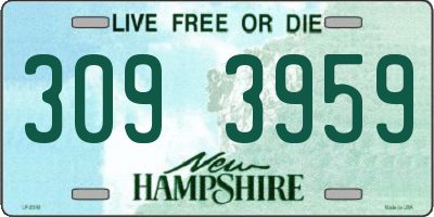 NH license plate 3093959