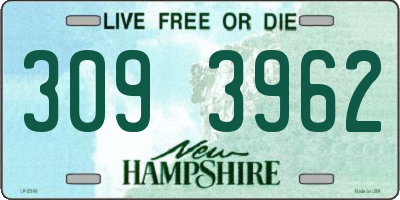 NH license plate 3093962