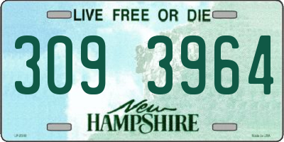NH license plate 3093964