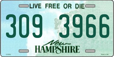 NH license plate 3093966