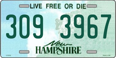 NH license plate 3093967