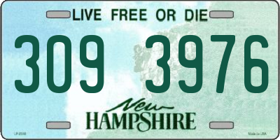 NH license plate 3093976