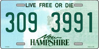 NH license plate 3093991