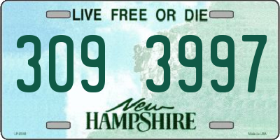 NH license plate 3093997