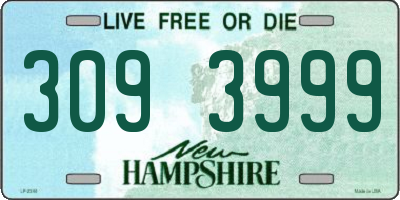 NH license plate 3093999