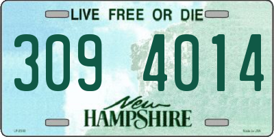 NH license plate 3094014