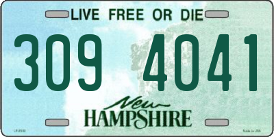 NH license plate 3094041