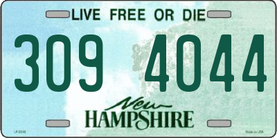 NH license plate 3094044
