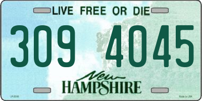 NH license plate 3094045
