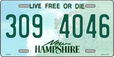 NH license plate 3094046