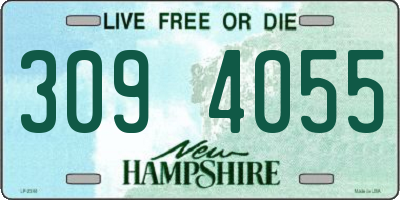 NH license plate 3094055