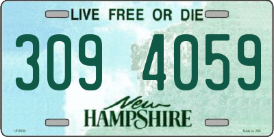 NH license plate 3094059