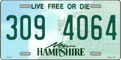 NH license plate 3094064