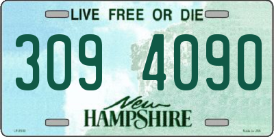 NH license plate 3094090