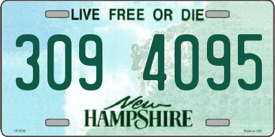 NH license plate 3094095