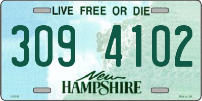 NH license plate 3094102