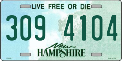 NH license plate 3094104