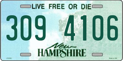 NH license plate 3094106