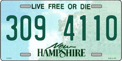 NH license plate 3094110