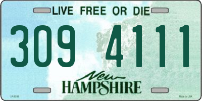 NH license plate 3094111
